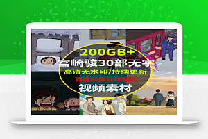 宫崎骏30部无字200GB+