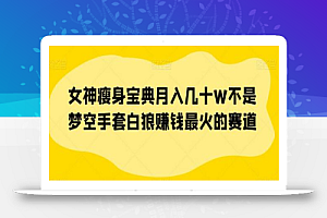 女神瘦身宝典月入几十W不是梦空手套白狼赚钱最火的赛道