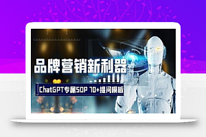 品牌营销新利器：ChatGPT专属SOP，70+提问模板【文档】