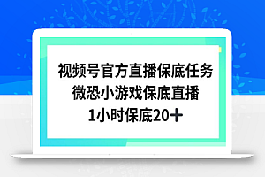 视频号直播任务,微恐小游戏,1小时20+