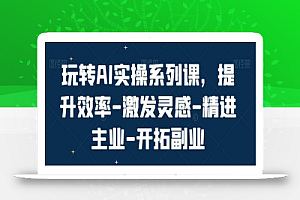 玩转AI实操系列课，提升效率-激发灵感-精进主业-开拓副业