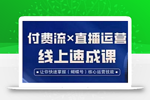 视频号付费流实操课程，付费流✖️直播运营速成课，让你快速掌握视频号核心运营技能