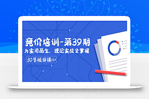 某收费竞价培训-第39期：为实用而生，理论实战全掌握（30节课）