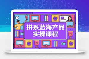拼系冷门蓝海产品实操课程,从注册店铺到选品上架到流量维护环环相扣