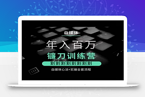 自媒体年入百万镰刀训练营,割割割割割割割割,自媒体心法+实操全套流程