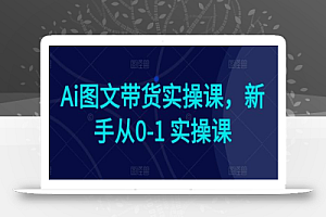 Ai图文带货实操课,新手从0-1 实操课