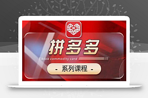 2024拼多多系列课,【基础】【运营】【活动】【推广】【玩法】5大模块