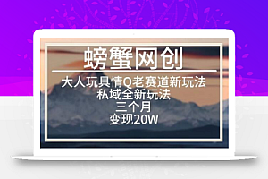 大人玩具情Q用品赛道私域全新玩法，三个月变现20W，老项目新思路