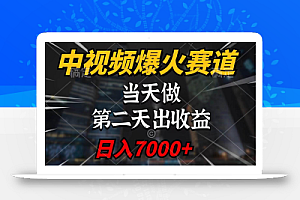 中视频计划爆火赛道，当天做，第二天见收益，轻松破百万播放，日入7000+