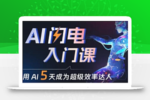 人人都能学会的AI闪电入门课,用AI帮你成为超级效率达人
