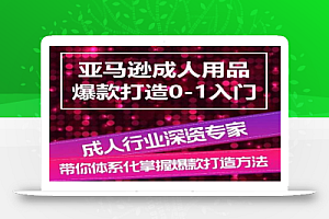 亚马逊成人用品爆款打造0-1入门,系统化讲解亚马逊成人用品爆款打造的流程