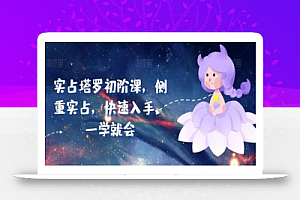 实占塔罗初阶课,侧重实占,快速入手,一学就会