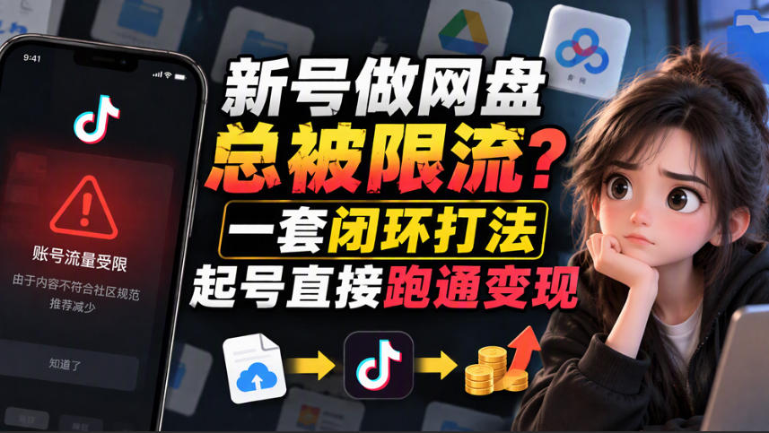 小白新号过限流:别发链先养号,12步SOP直接抄